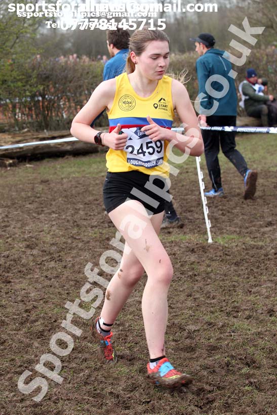 Womens under-20s, 2020 British Athletics Inter Counties Cross Country Champs., Prestwold Hall, Loughborough. Photo: David T. Hewitson/Sports for All Pics